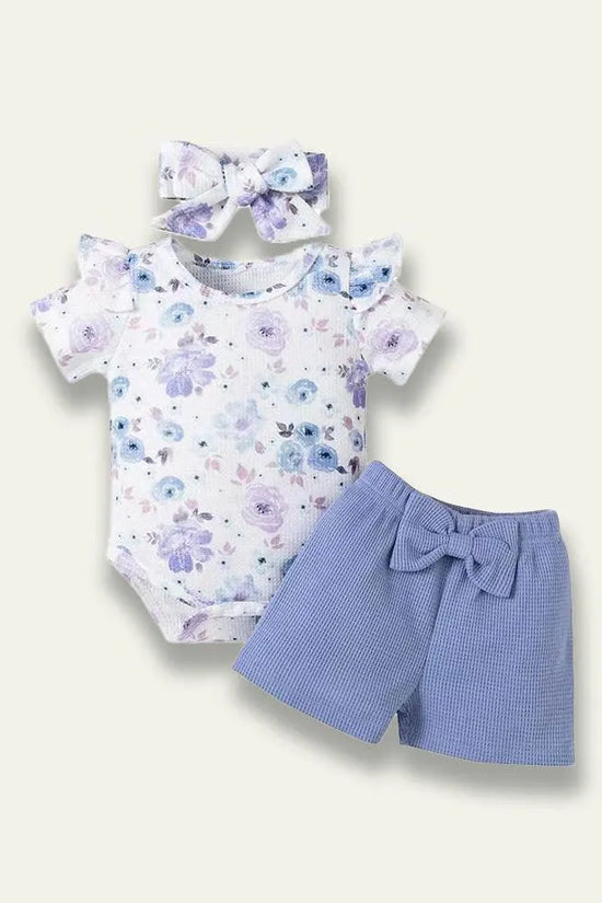 Letter Printed Romper+Floral Skirt - Mini Taylor