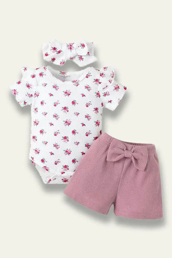 Letter Printed Romper+Floral Skirt - Mini Taylor