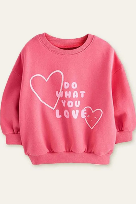 Love Printed Sweatshirt + Leggings - Mini Taylor