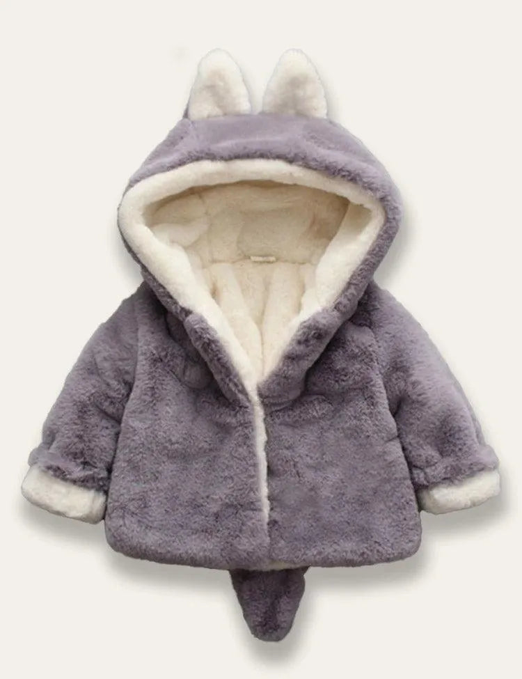 Multicolor Fox Plush Coat - Mini Taylor