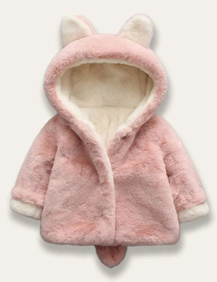 Multicolor Fox Plush Coat - Mini Taylor