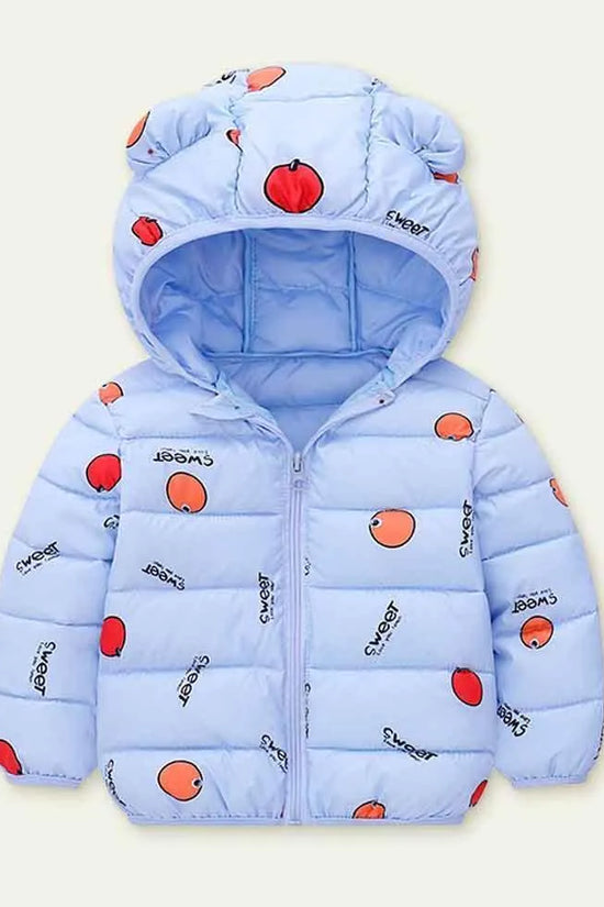 Orange Printed down Jacket - Mini Taylor