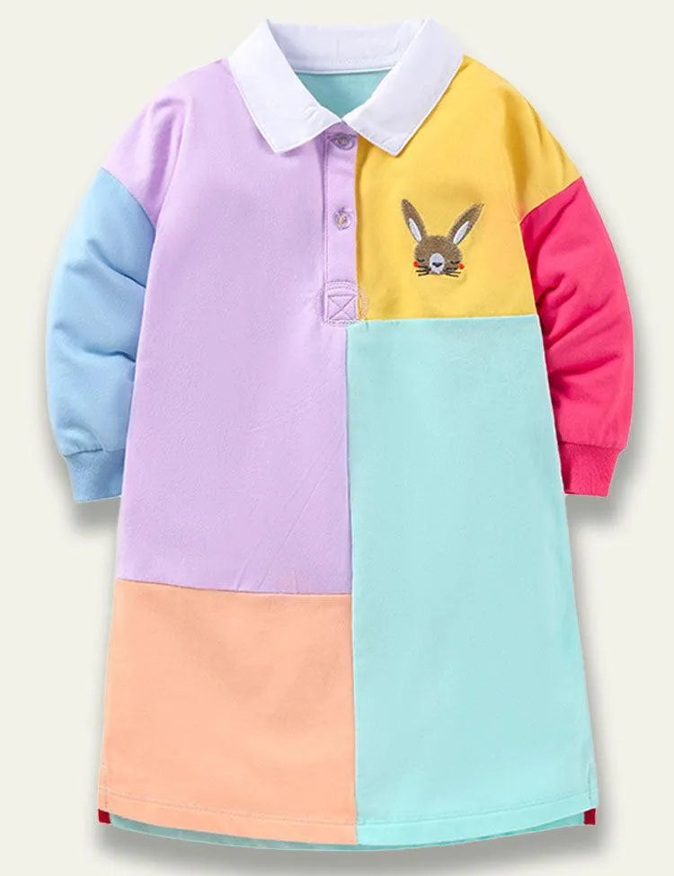 Patch Cotton Long Sleeve Skirt - Mini Taylor