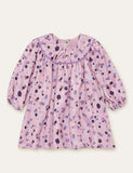 Polka Dot Printed Long-Sleeved Dress - Mini Taylor