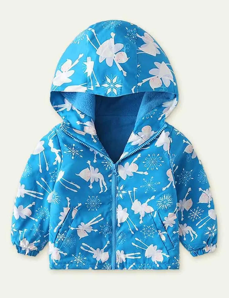 Printed Polar Fleece Shell Jacket - Mini Taylor