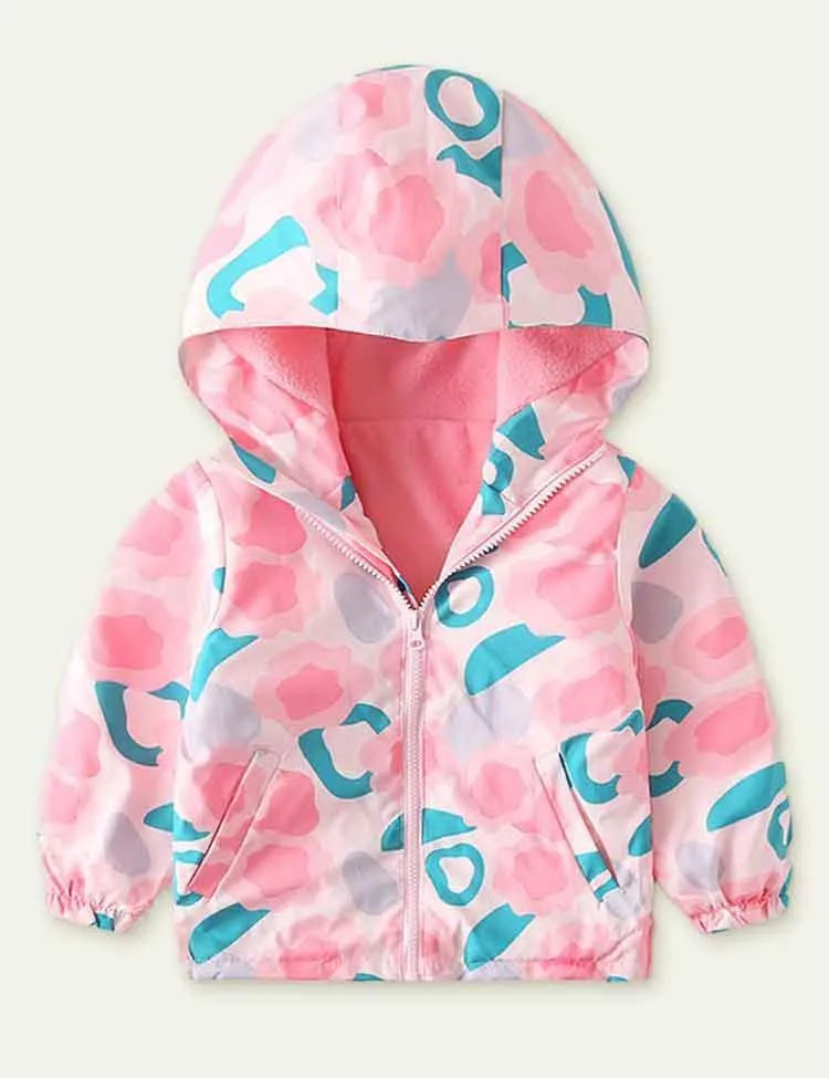 Printed Polar Fleece Shell Jacket - Mini Taylor