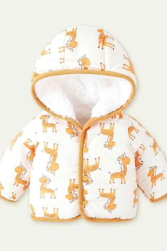 Printing plus Velvet Cotton-Padded Jacket - Mini Taylor