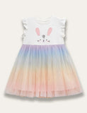 Rabbit Appliqué Tulle Dress - Mini Taylor