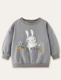 Rabbit Printed Long Sleeve Sweatshirt - Mini Taylor