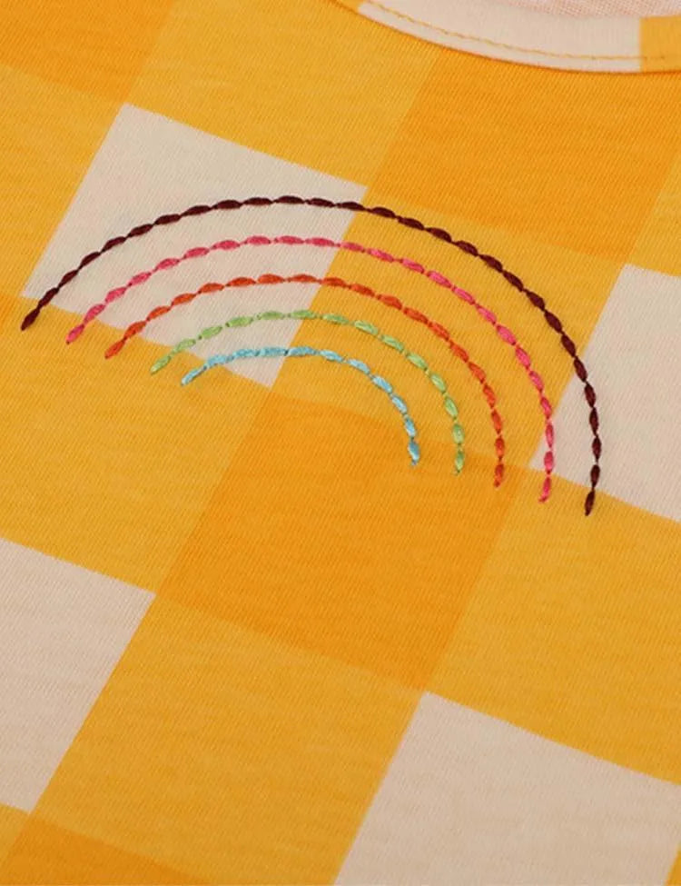 Rainbow Plaid Dress - Mini Taylor