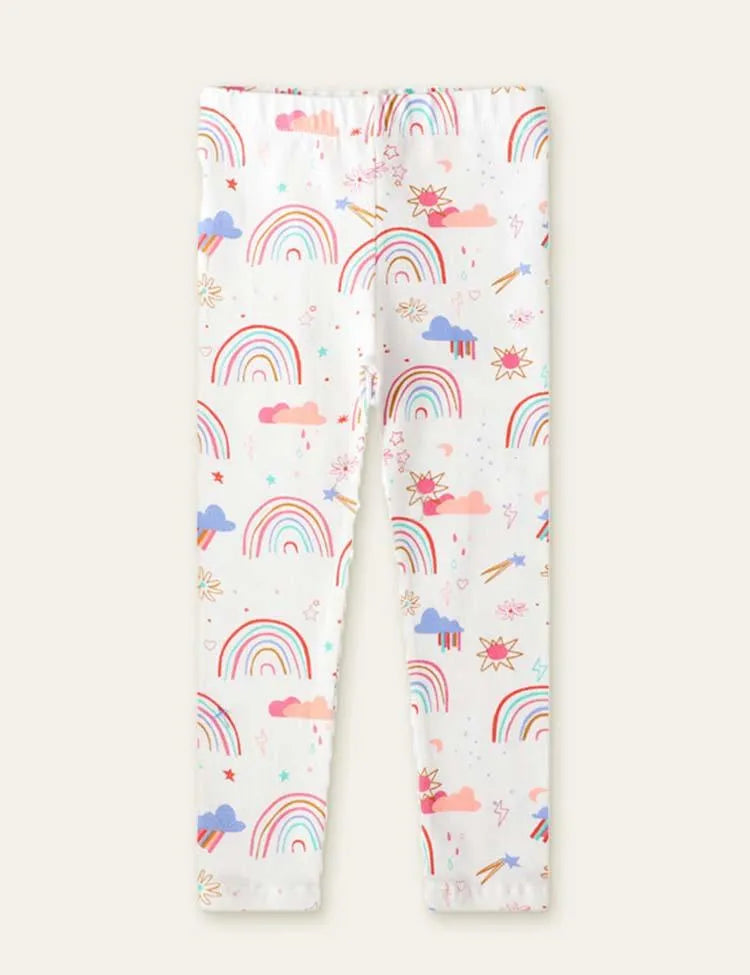 Rainbow Printed Leggings - Mini Taylor