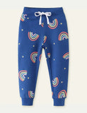 Joggingbroek met regenboogprint