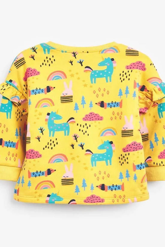 Rainbow Unicorn Print Long-Sleeve Suit - Mini Taylor