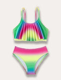 Ruffle Gradient Swimsuit - Mini Taylor