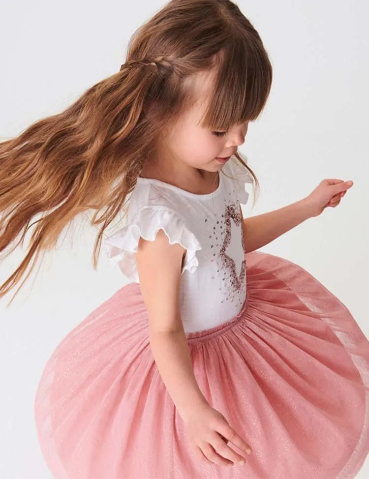 Sequined Star Mesh Dress - Mini Taylor