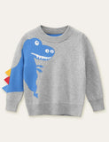 Shy Dinosaur Pattern Sweater - Mini Taylor