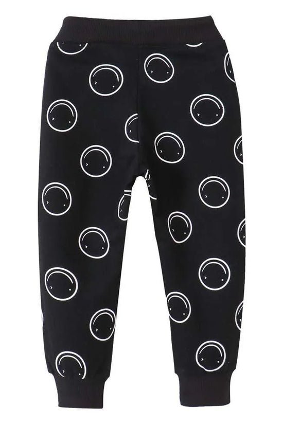 Smiley Printed Sweatpants - Mini Taylor