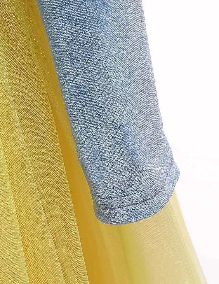 Snow White Mesh Party Dress - Mini Taylor