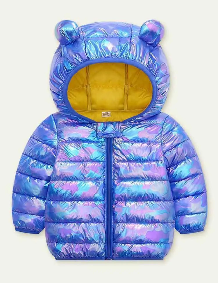 Solid Color Glossy down Jacket - Mini Taylor