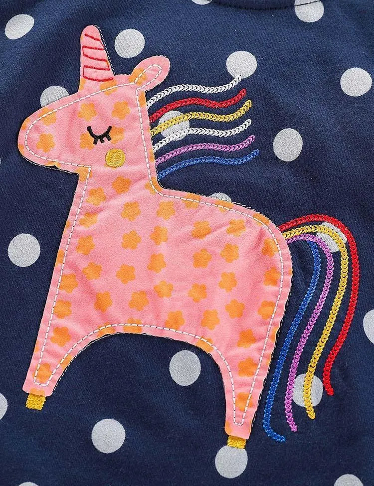Unicorn Appliqué Sweater - Mini Taylor