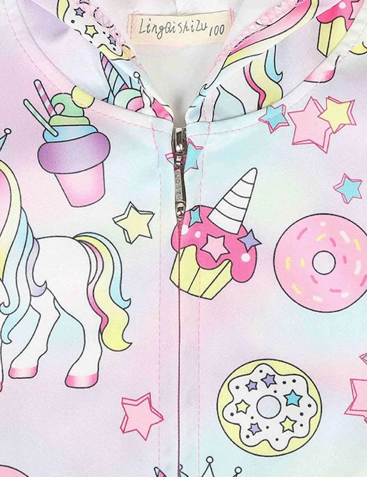 Unicorn Cute Hooded Jacket - Mini Taylor