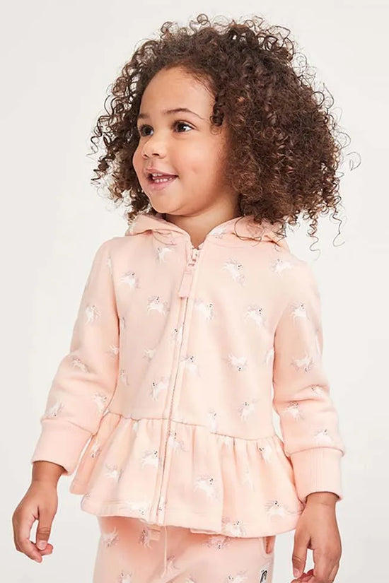 Unicorn Print Hooded Jacket - Mini Taylor