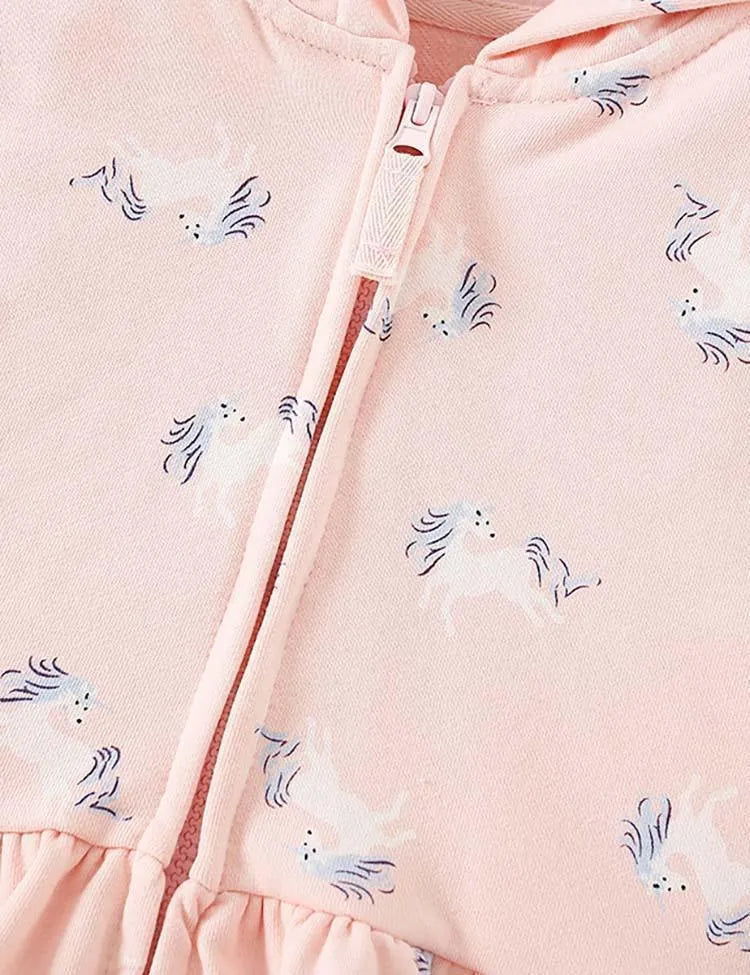 Unicorn Print Hooded Jacket - Mini Taylor