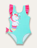 Unicorn Ruffle Swimsuit - Mini Taylor