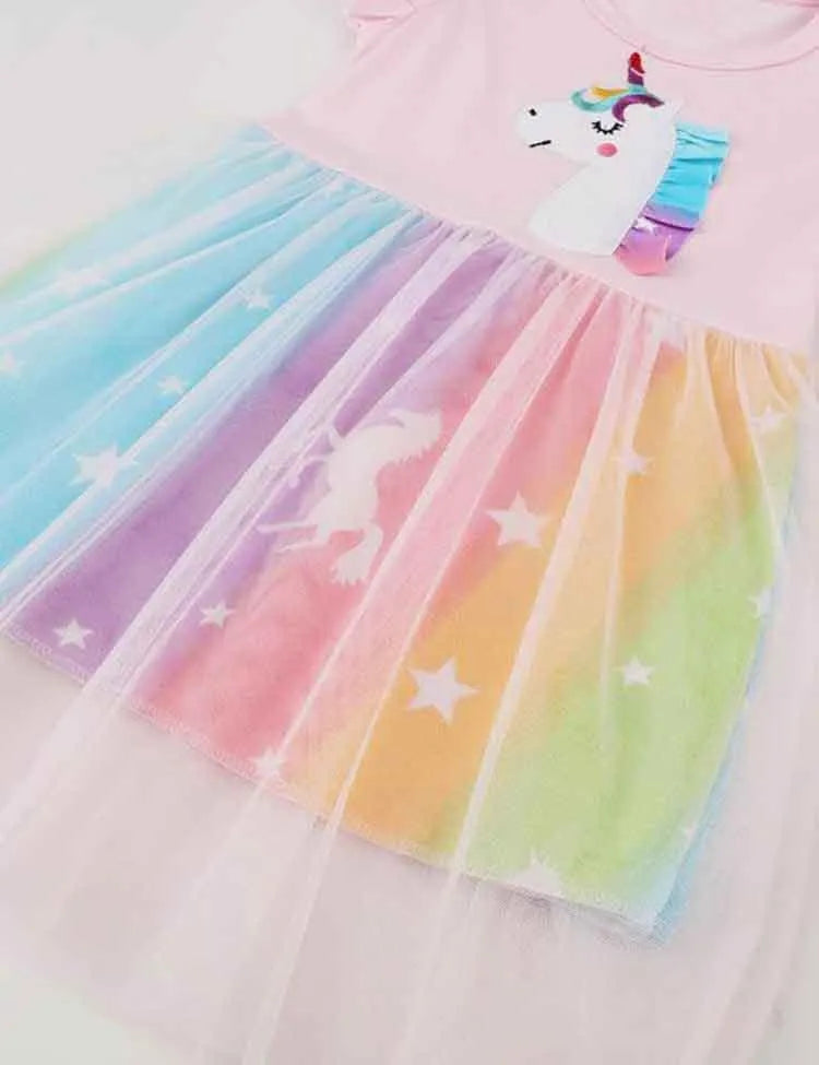 Unicorn Ruffled Mesh Dress - Mini Taylor