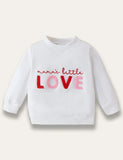 Valentine's Day LOVE Appliqué Sweatshirt - Mini Taylor