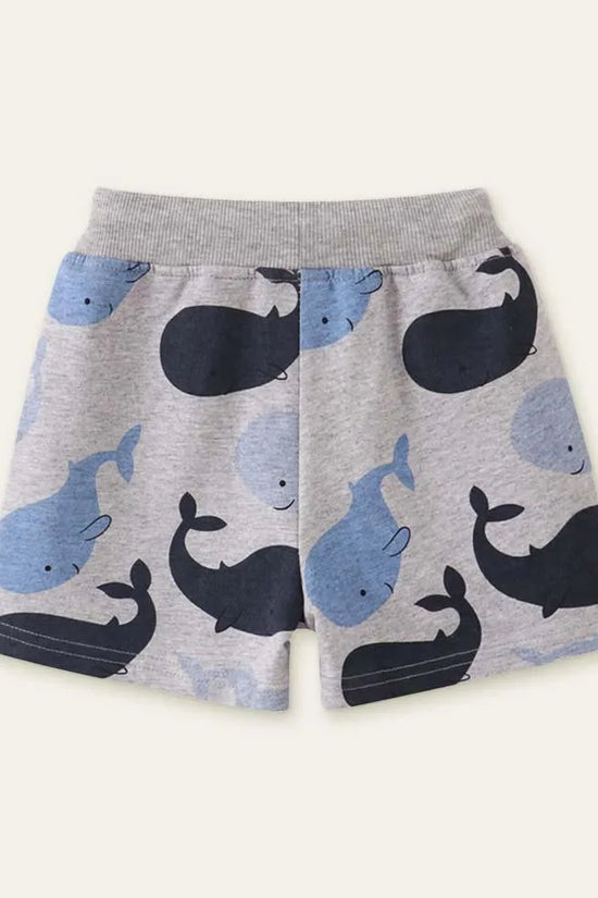 Whale Printed Shorts - Mini Taylor