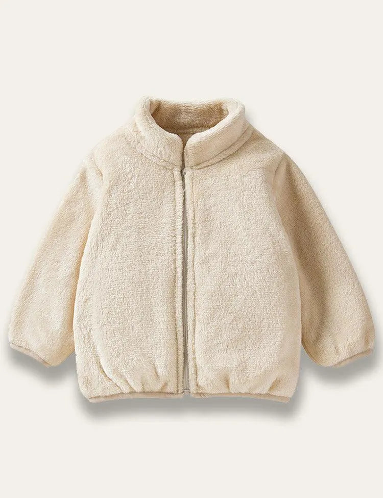 Winter Solid Color Plush Coat - Mini Taylor