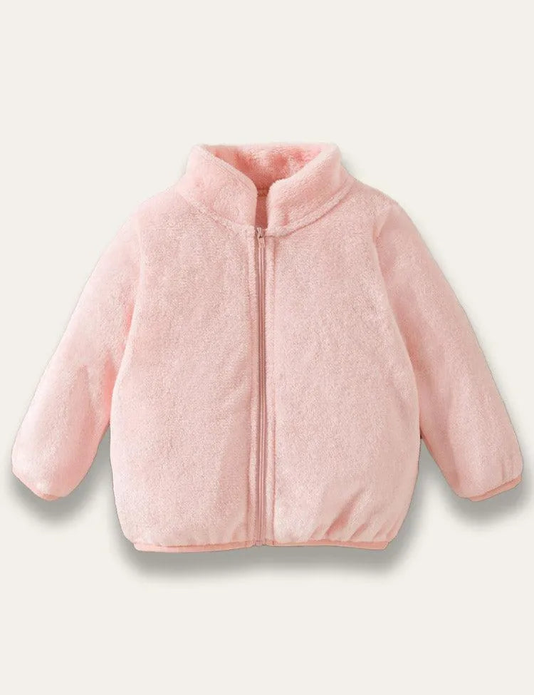 Winter Solid Color Plush Coat - Mini Taylor