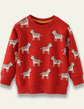 Zebra Cotton Sweatshirt